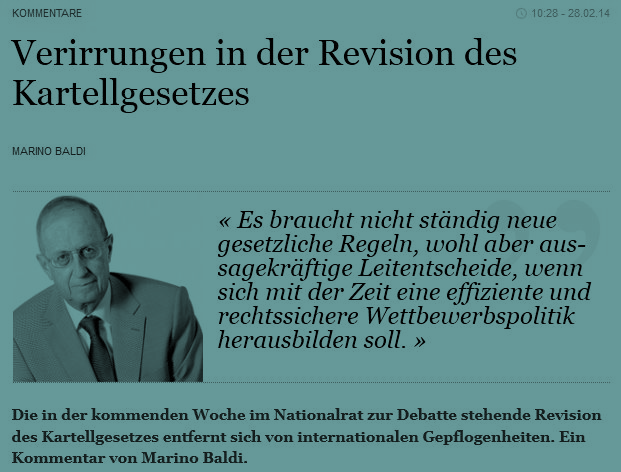Marino Baldi: Verirrungen in der KG-Revision
