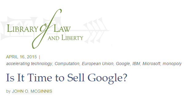 Is it time to sell google