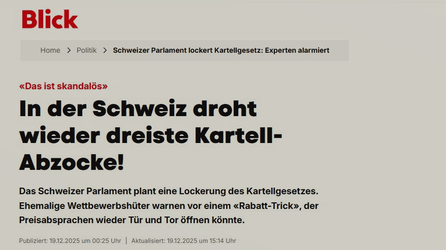 Realsatire zum Abschluss der&nbsp;KG-Teilrevision